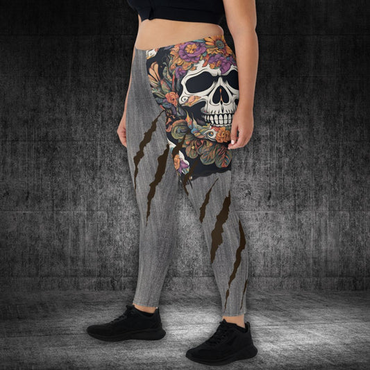 Leggings with attitude, Skull scratch