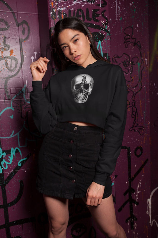 Skull Crop Hoodie