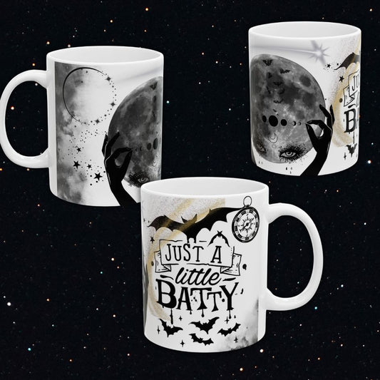 Just a Little Batty Mug, 3 colors