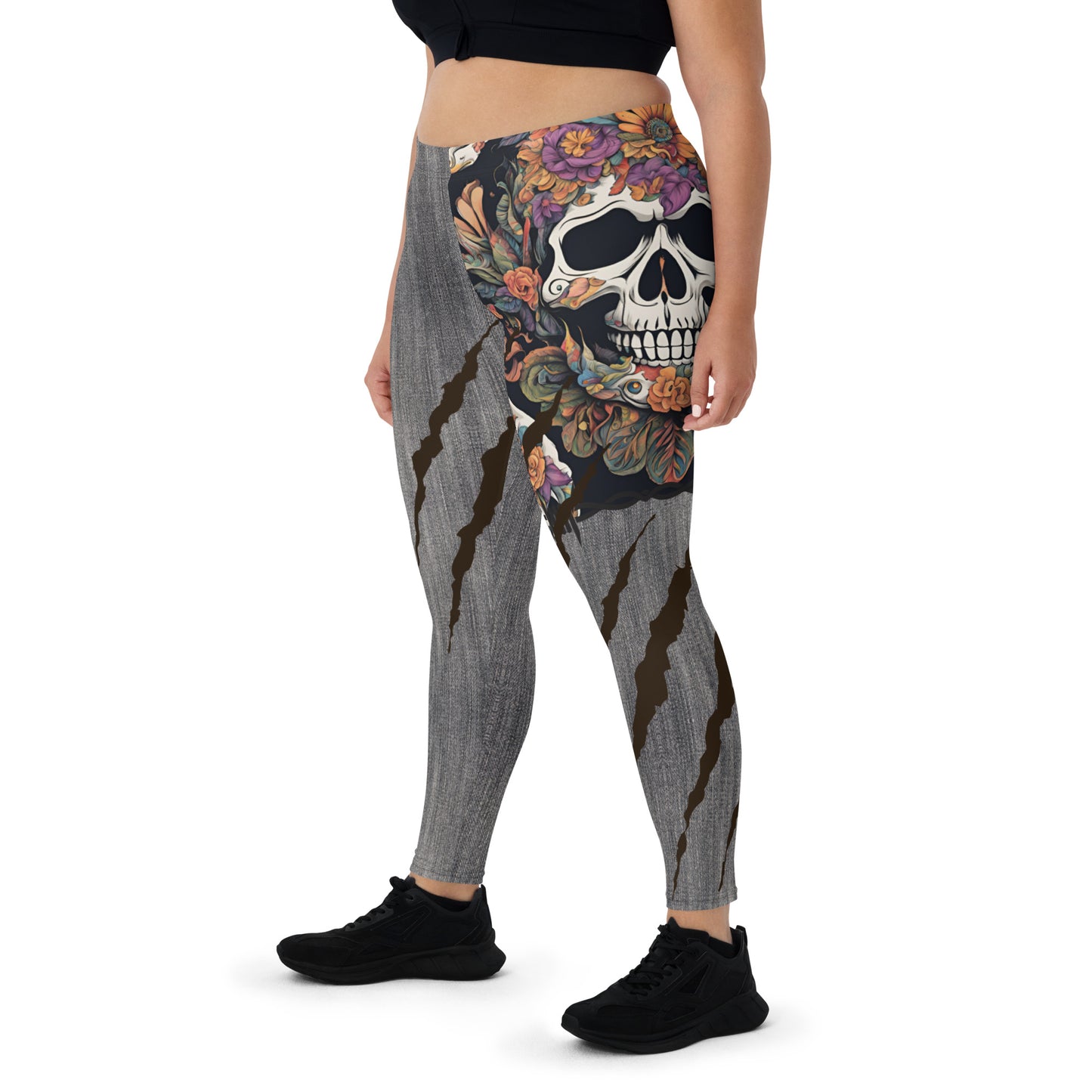 Leggings with attitude, Skull scratch